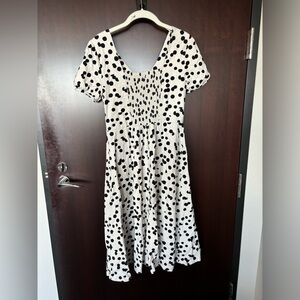 Tahari polka dot dress